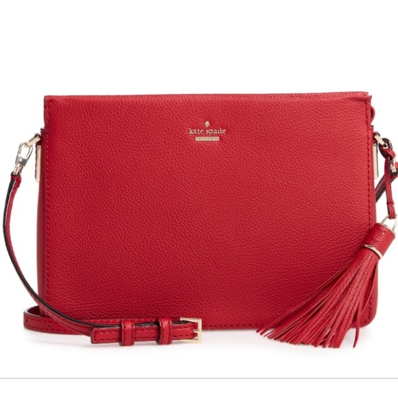 kate spade Handbags - NWT Kate Spade Kingston Dr- Naomi Red Leather Bag
